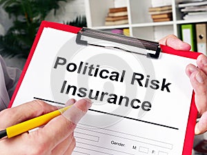 The Insurer proposes Political risk insurance form.