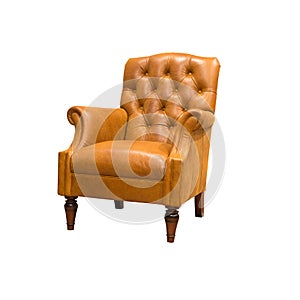 Intage leather armchair photo
