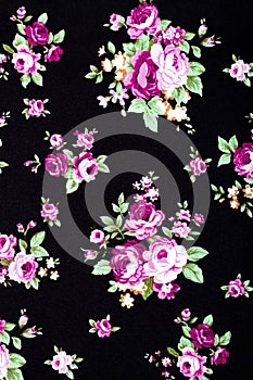 Intage style of tapestry flowers fabric pattern photo