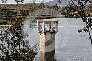 Intake Tower for Lower Otay Reservoir in Chula Vista, California