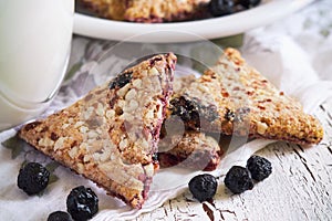 Integral cookies with aronia fruit photo