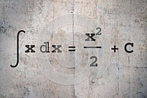 Integral of a function