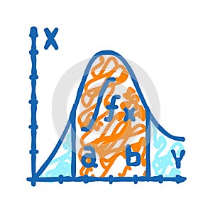 integral math science education icon doodle illustration
