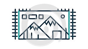 Integrated Circuit Design. Advanced Microchip Icon, vector design Generative AI