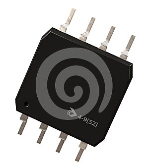 Integrated circuit or micro lowpass chip and 8 order pin circuit .