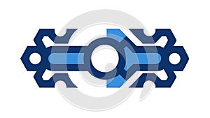 Integrated Circuit Technology Icon, Microchip, Innovation, and Computing, vector design Generative AI