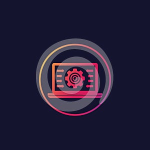 Integration system, computer technology icon