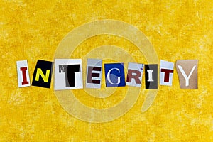 Integrity ethics trust honesty truth justice kindness photo
