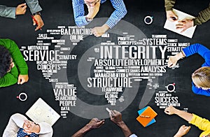 Integrity Honesty Sincerity Trust Reliability Concept photo