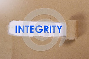 Integrity, Motivational Words Quotes Concept