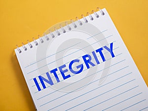 Integrity, Motivational Words Quotes Concept