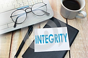 Integrity, Motivational Words Quotes Concept