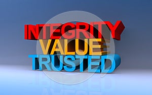 integrity value trusted on blue