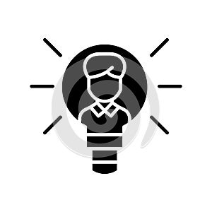 Intellectual property black icon concept. Intellectual property flat vector symbol, sign, illustration.