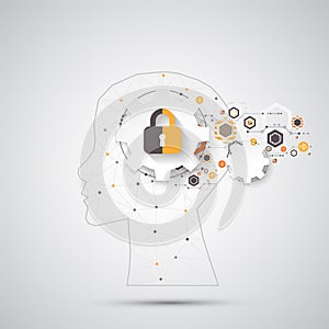 Intellectual property concept background. Vector