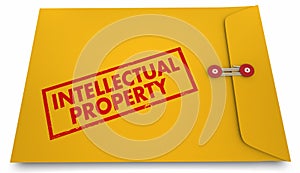 Intellectual Property IP Envelope Protected Product 3d Illustration