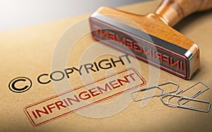 Intellectual Property Rights Concept, Copyright Infringement