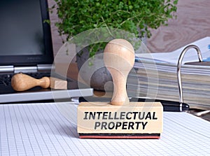 Intellectual Property Stamp in the Office photo