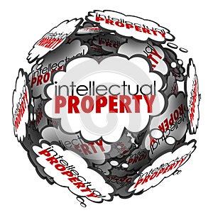 Intellectual Property Thought Clouds Creative Ideas Protected Co photo