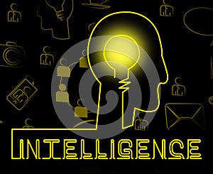 Intelligence Brain Representing Intellectual Capacity And Acumen