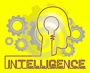 Intelligence Cogs Represents Intellectual Capacity And Acumen