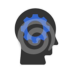 Intelligence mind setting icon