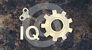 Intelligence quotient, iq test score and level concept