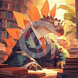 Intelligent Stegosaurus as Minister of Education