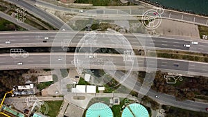 Intelligent Vehicles Cars Communicating Ai Logistic Autonomous Delivery Vehicles IoT GPS Tracking Satellite 5G Smart