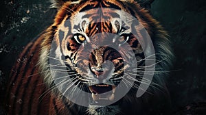 Intens Tiger hunt Artwork