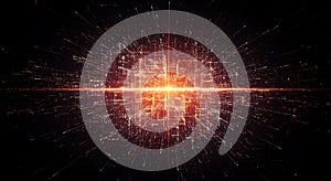 Digital grid explosion of red data streams