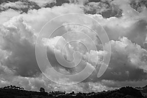 Intense cloudy sky during a storm.