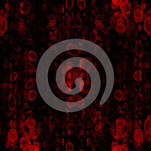 Intense cluttering of blood cells