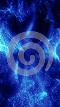 Intense deep blue electric fluid texture with glowing highlights and abstract organic patterns