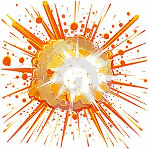 Intense Explosion Vector Art photo
