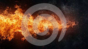 Intense fire and flames background photo