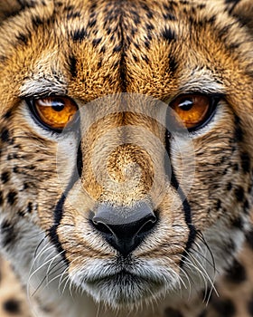 Intense Gaze of a Majestic Cheetah