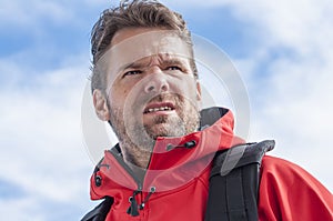 Intense hiker