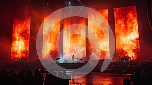 Intense Live Concert with Stunning Visuals and Dynamic Lighting