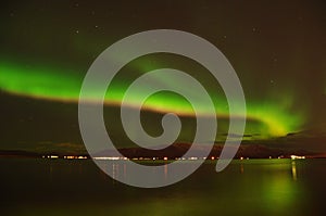 Intense northern lights, Iceland