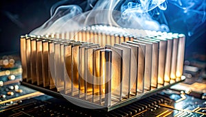 Intense Overheating of a Computer Processor Heatsink