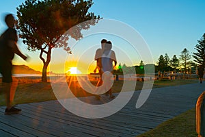 Intense sunrise at Mount Maunganui