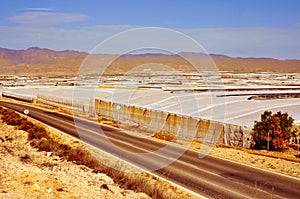 Intensive farming in high tunnels in Almeria, Spain