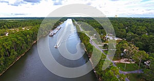 Inter-coastal canal in Gulf Shores, Alabama