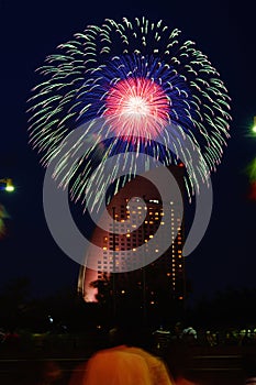 Inter-Continental Hotel and fireworks