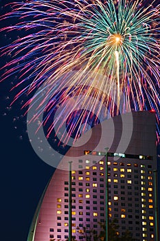 Inter-Continental Hotel and fireworks