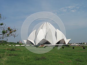 Inter Faith Bahai Lotus Temple New Delhi India photo