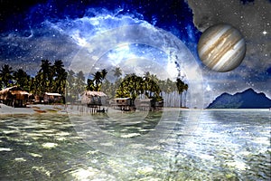 Inter-Galactic Space Beach photo