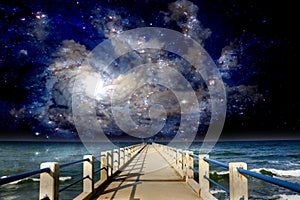 Inter-Galactic Space Beach