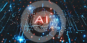 Interact with AI artificial intelligence brain processor generative AI LLMs